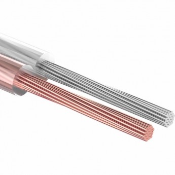 Кабель акустический REXANT SILICON 2х2.50 мм² прозрачный 10 м