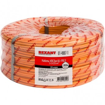 Кабель REXANT КПСЭНГ(А)-FRLS 2x2x0.20 мм² огнестойкий 200 м