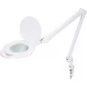 Лупа на струбцине REXANT круглая 5D с подсветкой 96 SMD LED, теплый и холодный свет, ø127мм, белая (8060) 31-0535