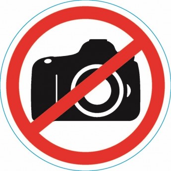 Наклейка запрещающий знак REXANT ФОТОСЪЕМКА ЗАПРЕЩЕНА 150*150 мм