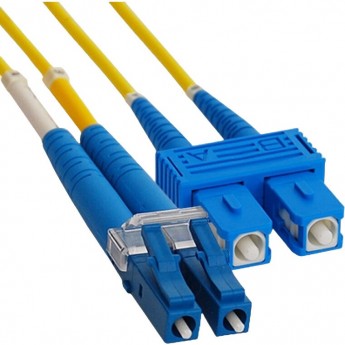 Патч-корд оптический REXANT переходной (SM), 9/125 (OS2), LC/UPC-SC/UPC, (Duplex), LSZH, 1м