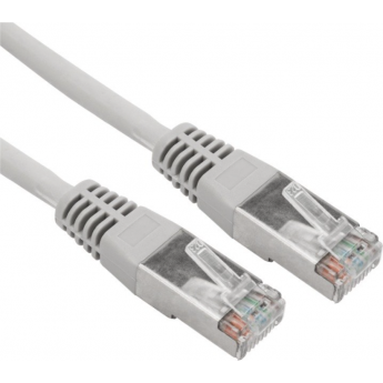 Патч-корд REXANT F/UTP 6, RJ45-RJ45, экранированный, 26AWG, LSZH, серый, 0.5 м